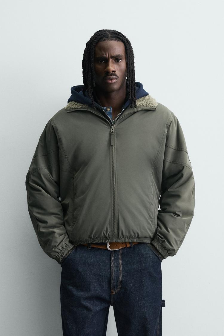 ZARA CONTRAST TECHNICAL JACKET