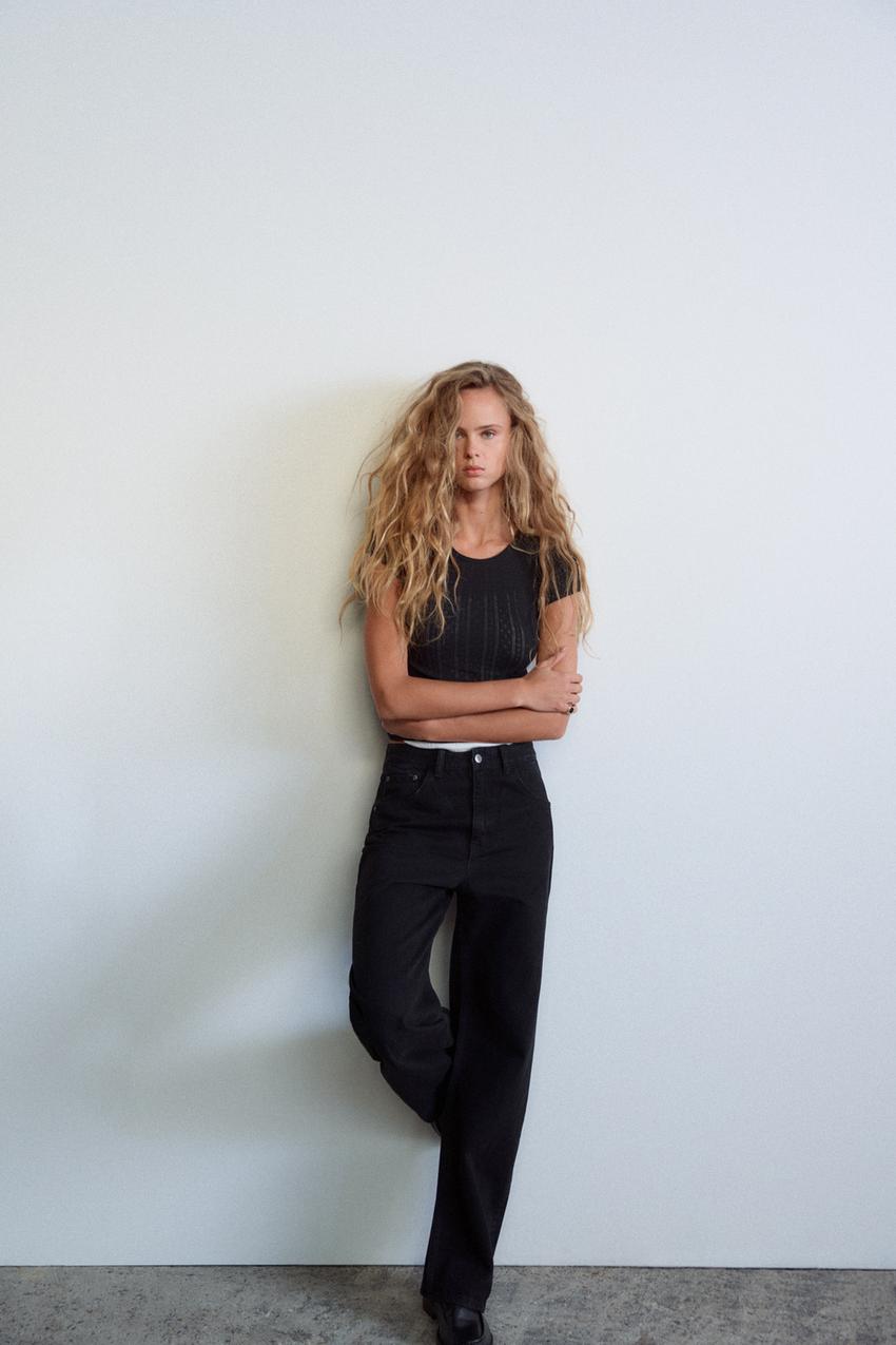TRF CURVED HIGH-WAIST JEANS