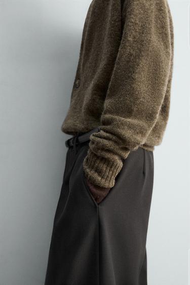 CARDIGAN RELAXED FIT ÉDITION LIMITÉE - Marron de Zara - Image 4