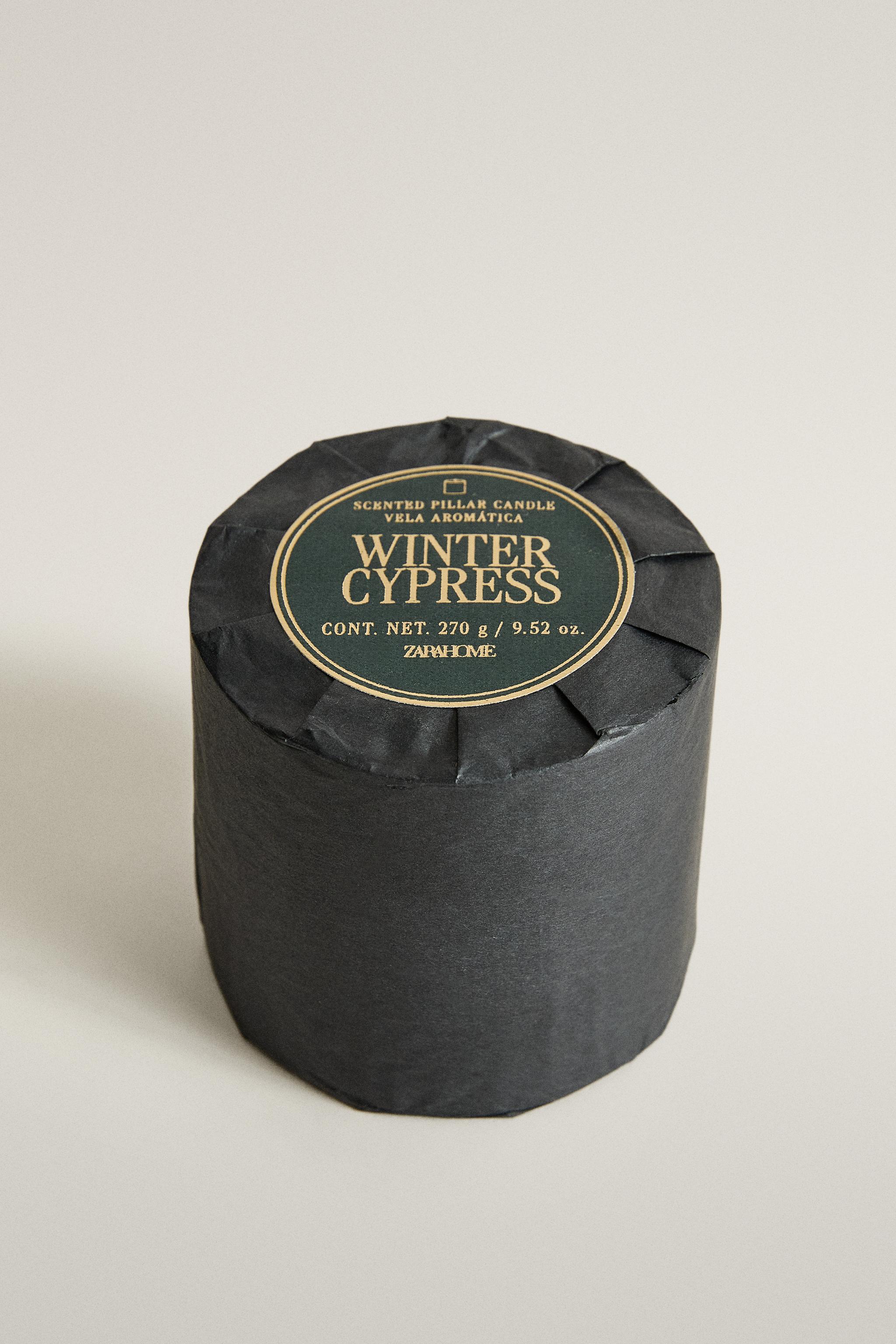 (270 G) BOUGIE PARFUMÉE CYLINDRIQUE WINTER CYPRESS