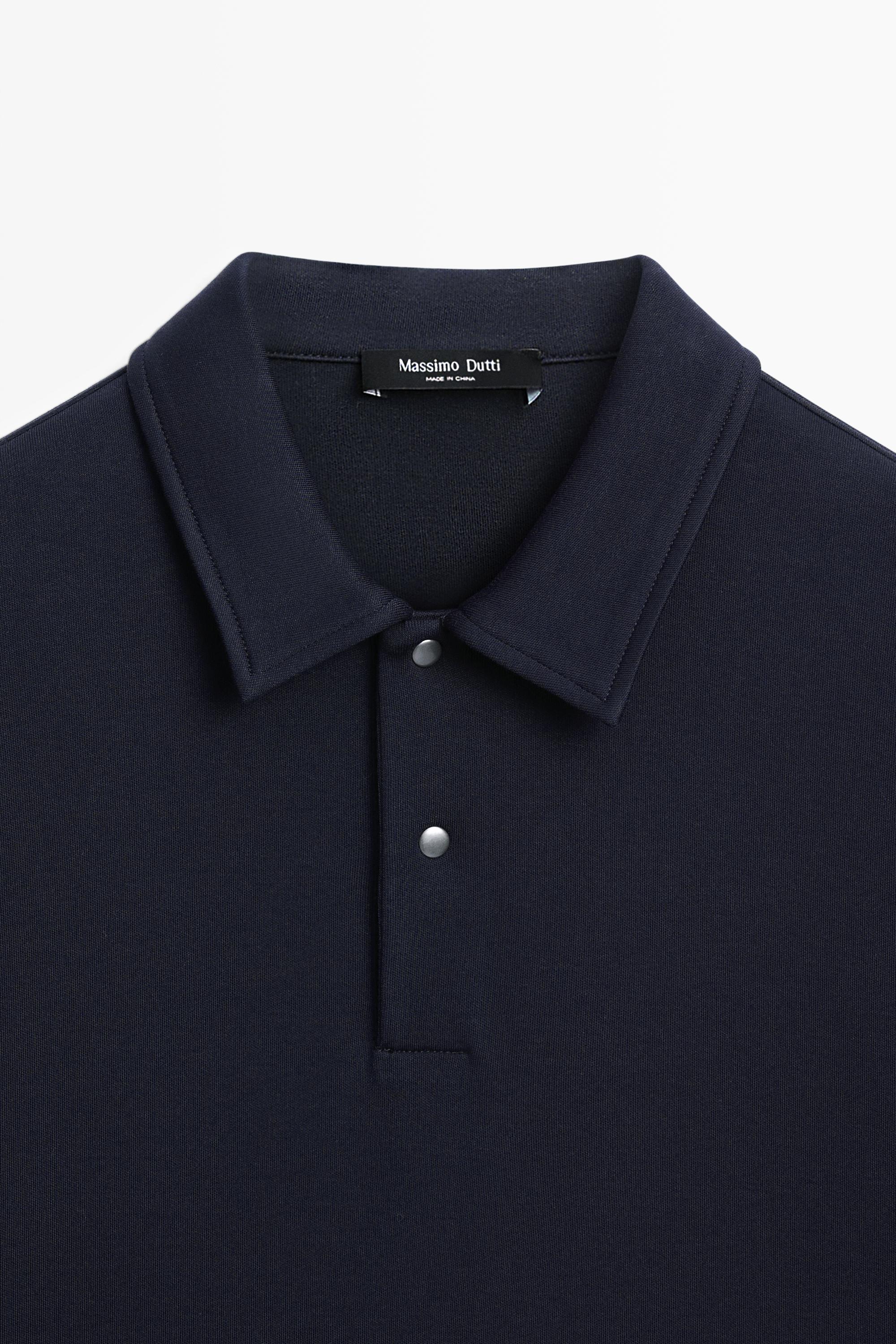 Polo manches longues 100 % coton