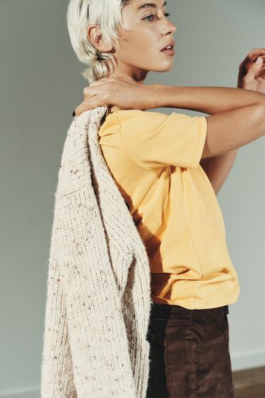 VARSITY SHORT SLEEVE T-SHIRT - Yellow by Zara - Image 2