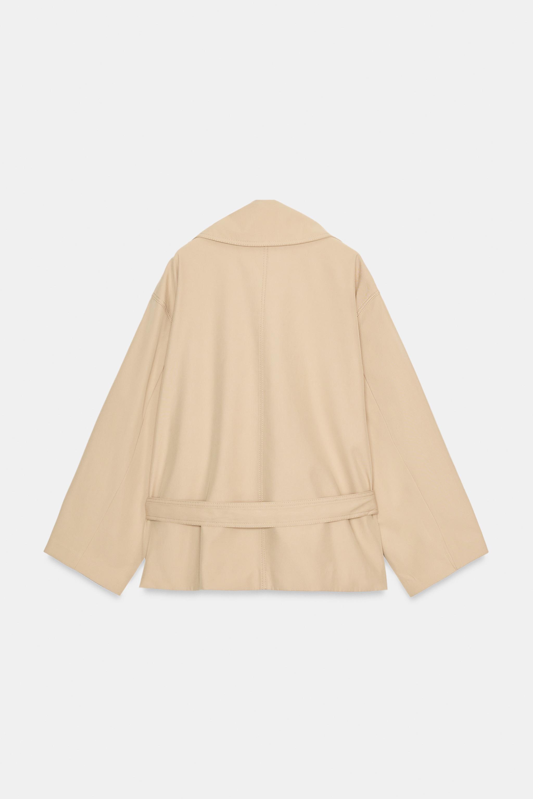 ショートトレンチコート - ライトゴールデンブラウン | ZARA Japan / 日本