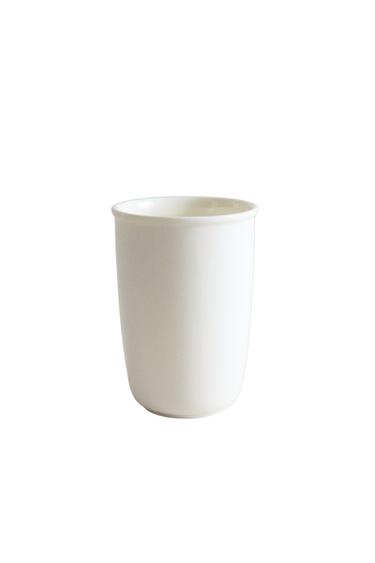 VASO CEPILLO DIENTES CERÁMICA - Crema de Zara
