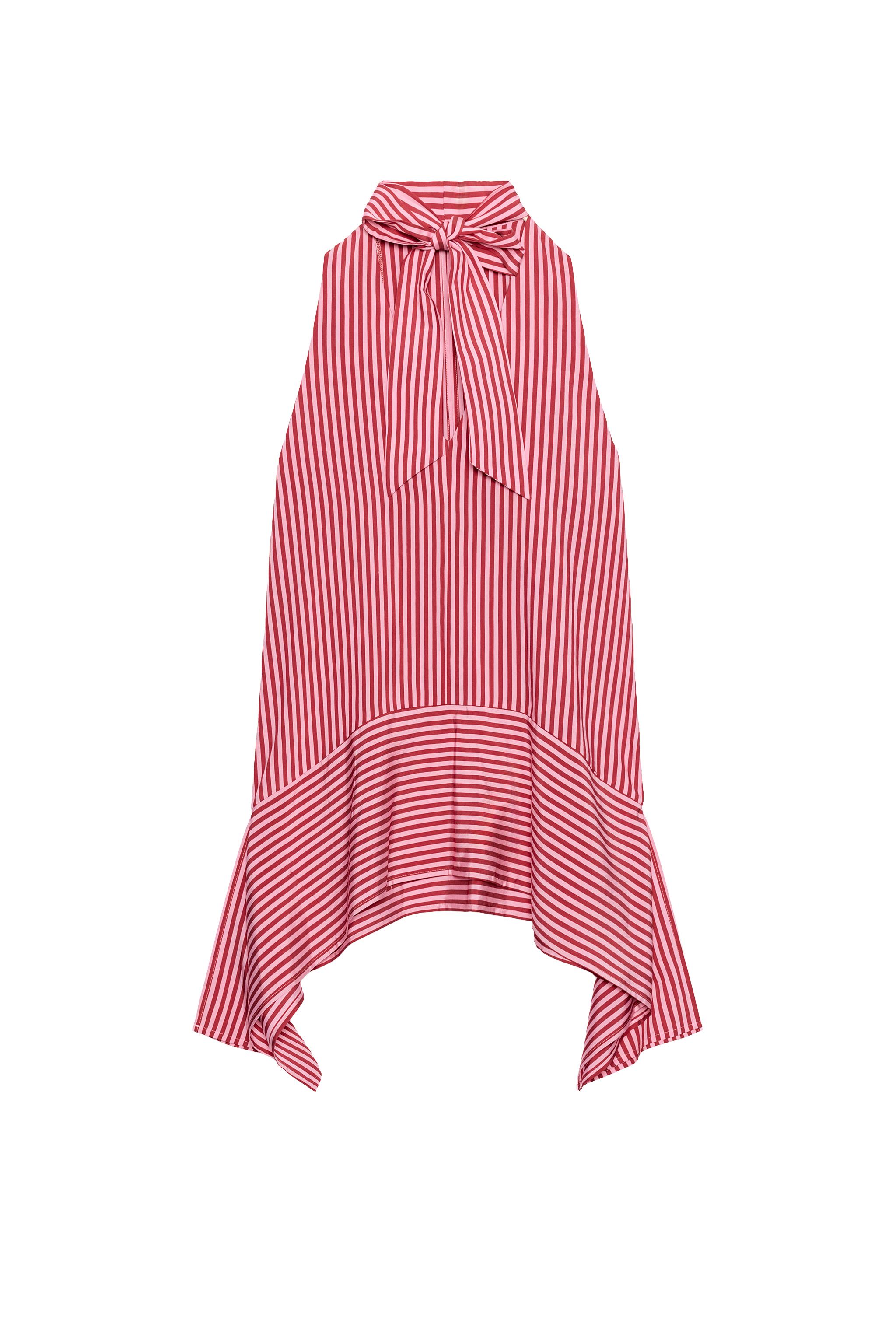 ASYMMETRIC STRIPED TOP - Fuchsia | ZARA United States