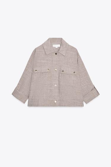 JASPE SAFARI JACKET - Sand / Marl by Zara - Image 5