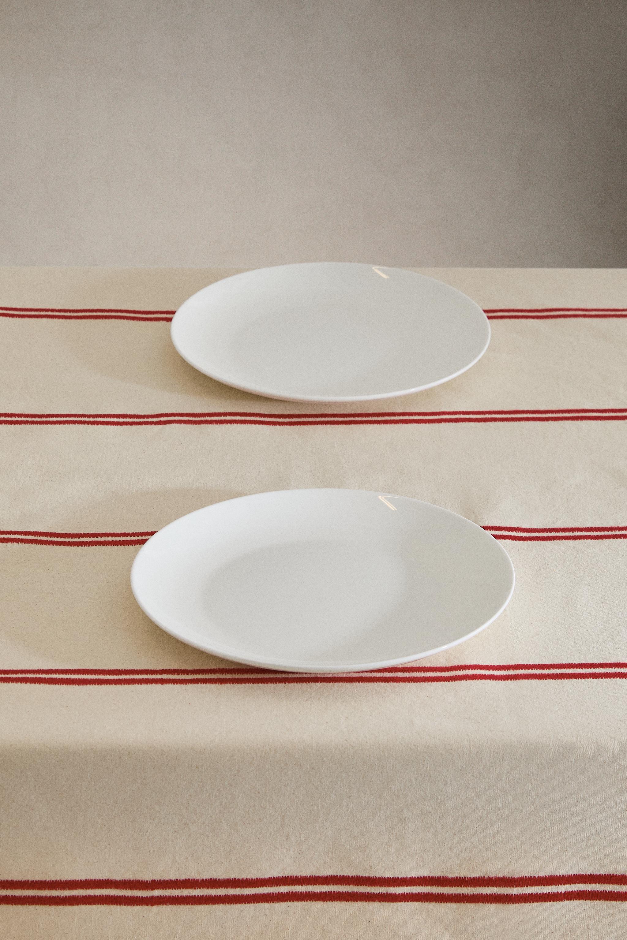 NAPPE DOUBLE RAYURE BRODÉE