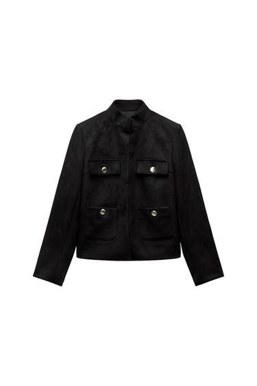 FAUX SUEDE JACKET