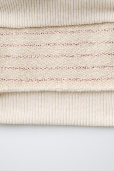 SWEAT À RAYURES ET CERISES - Écru de Zara - Image 3