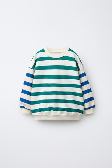 SWEATSHIRT MIT STREIFEN - Bunt von Zara