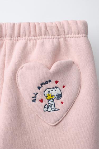 SNOOPY PEANUTS™ PLUSH JOGGERS - Pink by Zara - Image 3