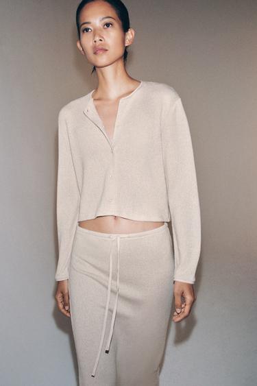 STRAIGHT LONG SKIRT - Beige by Zara - Image 1