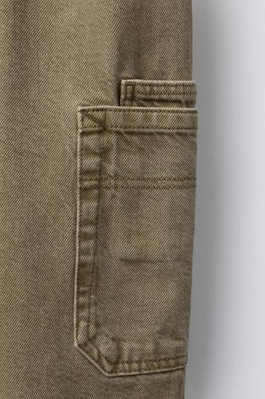 RELAXED FIT BAGGY TROUSERS - camel by Zara - Image 3