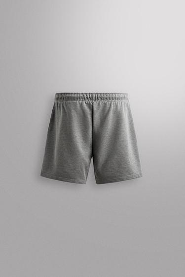 JOGGER SHORTS - Grey marl by Zara - Image 7