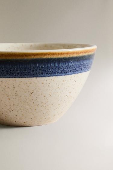 BOWL WITH CONTRAST RIM - Blue by Zara - Image 3