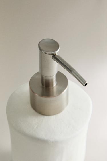 MATTE CERAMIC SOAP DISPENSER - Oyster-white by Zara - Image 2