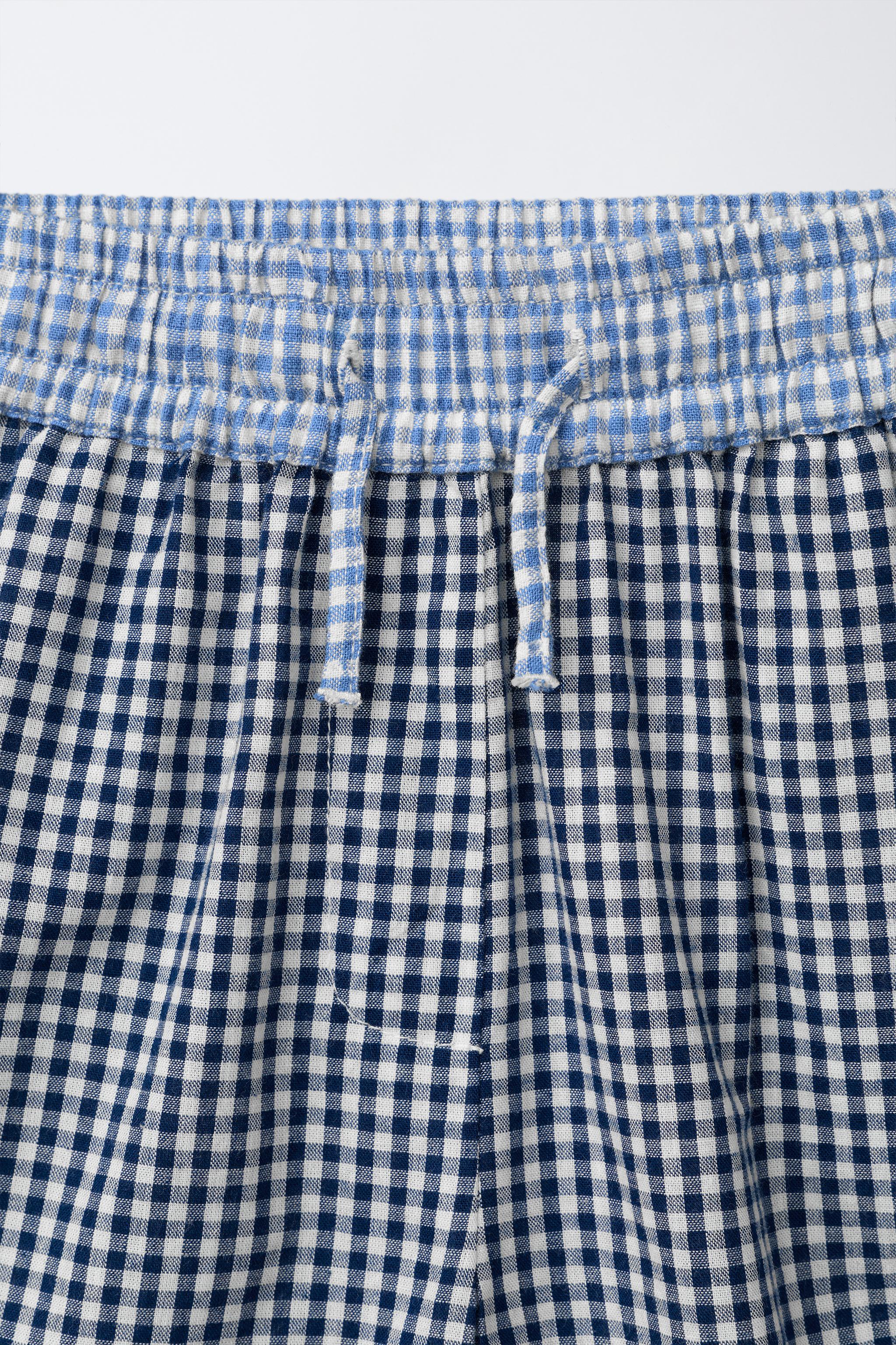 SHORT IMPRIMÉ CARREAUX VICHY PATCHWORK