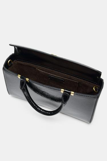 TEXTURED MINI HANDBAG - Black by Zara - Image 6