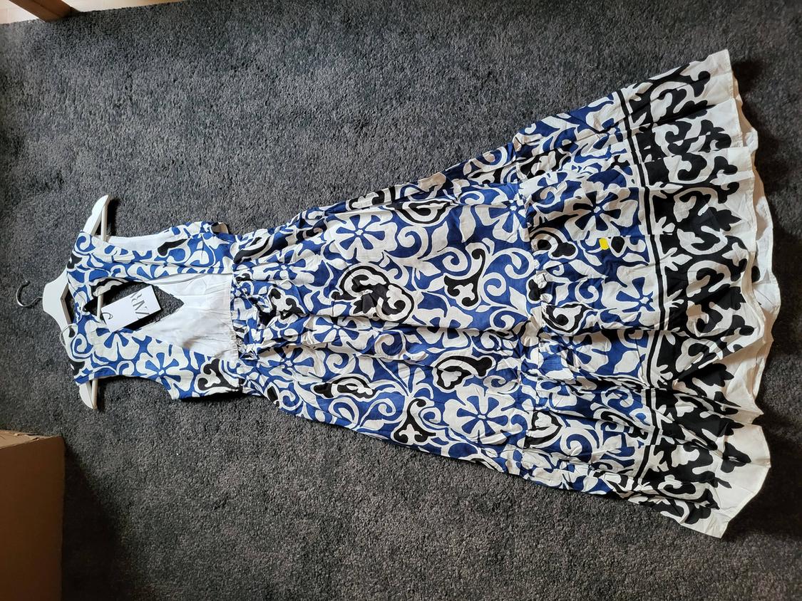 PRINTED CROSSOVER DRESS - Image 4