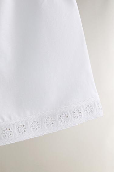 SHORT COTON DENTELLE - Blanc de Zara - Image 3