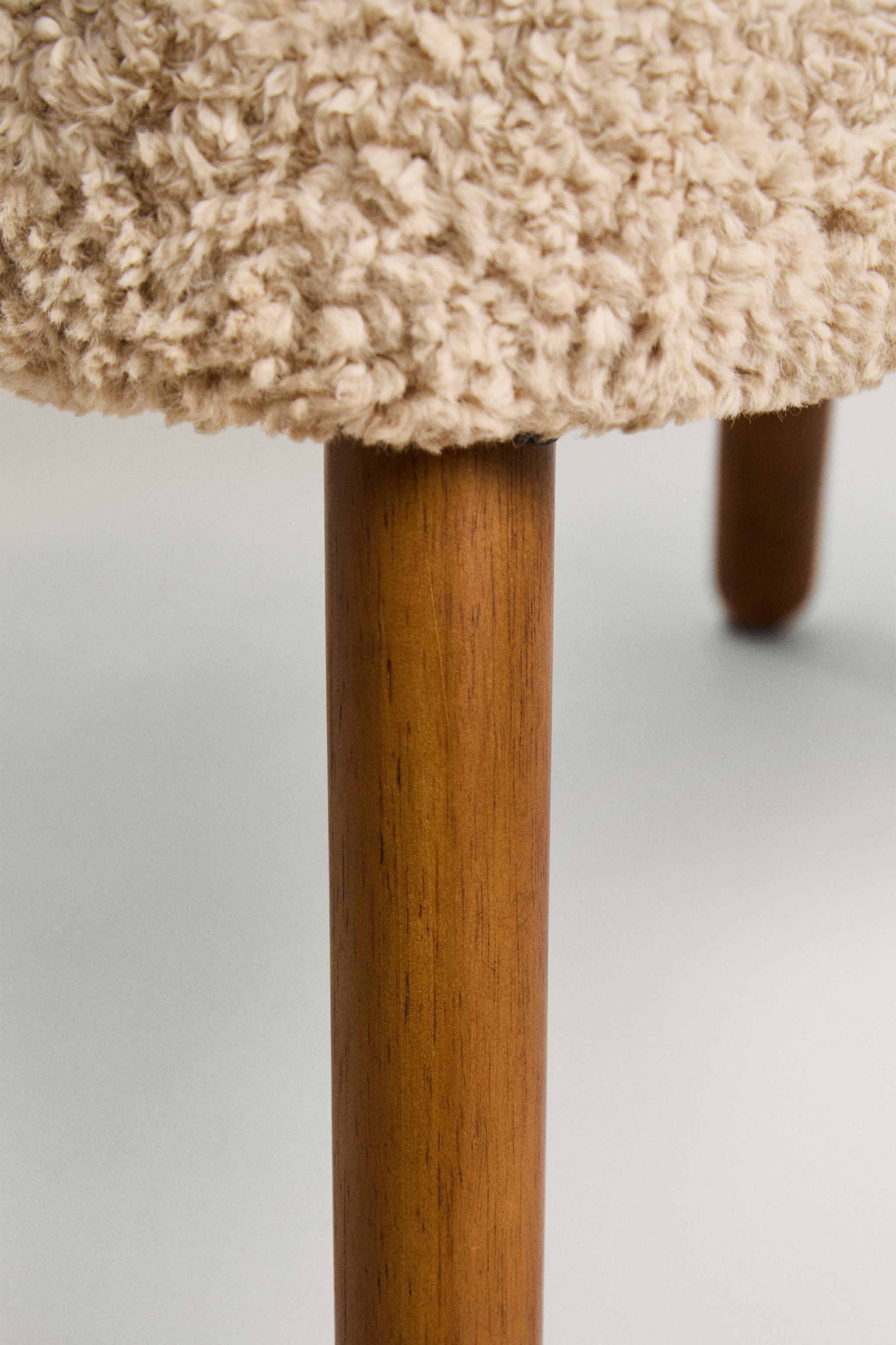 TERRYCLOTH FOOTREST STOOL