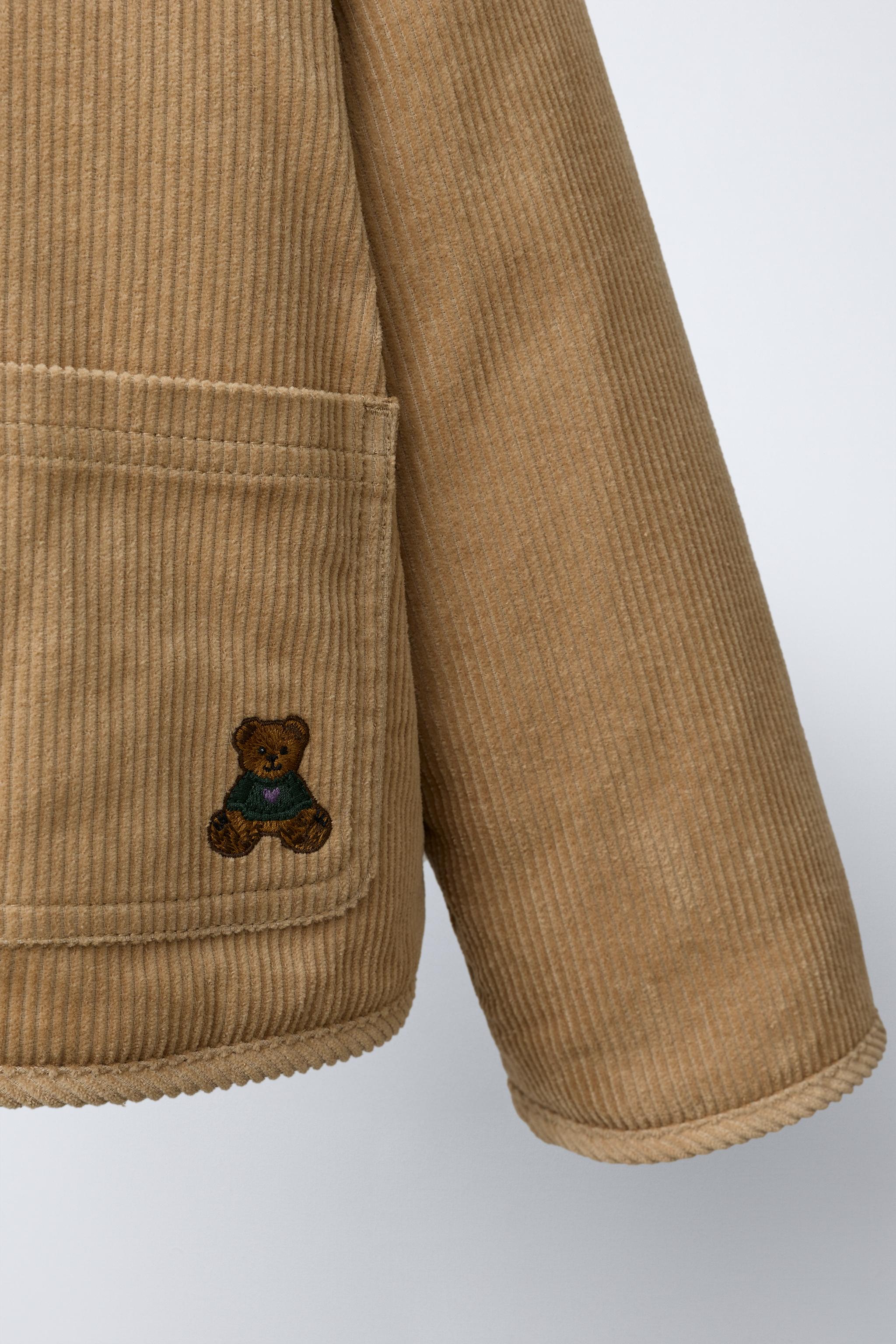 BLOUSON DAIM PANA BORREGUILLO OSITO BORDADO