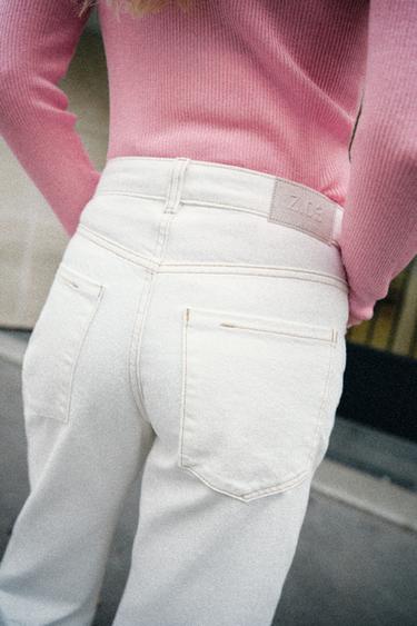 JEAN Z.03 DROIT TAILLE HAUTE LONG - Blanc de Zara - Image 4
