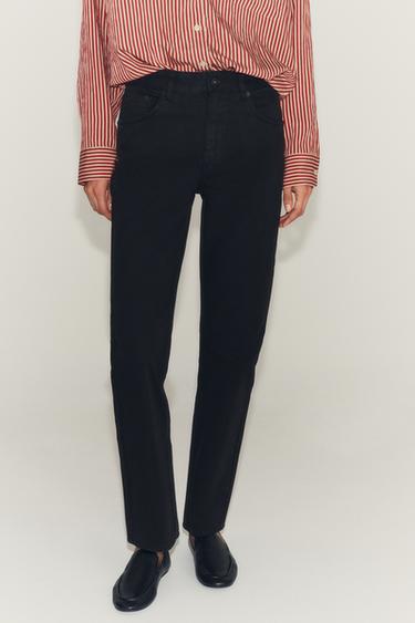 Zara ZW COLLECTION MID-RISE JEANS - Black - Image 0
