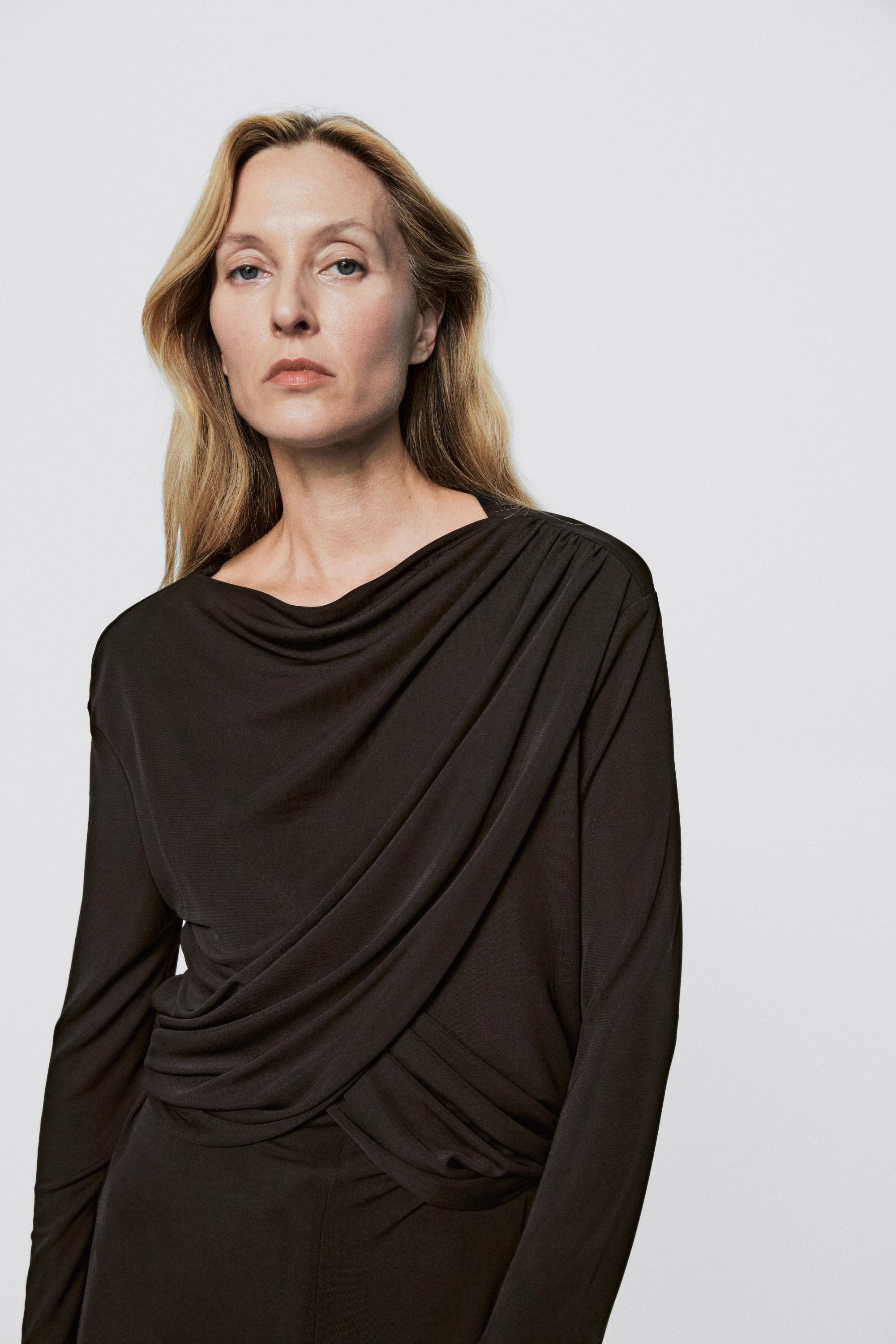 Draped long sleeve top - LIMITED EDITION