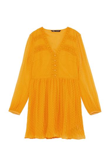 DOTTED MESH DRESS