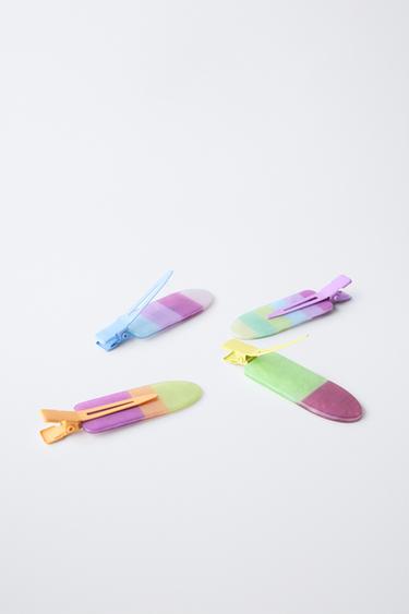 LOT DE QUATRE CLIPS COULEURS - Multicolore de Zara - Image 2