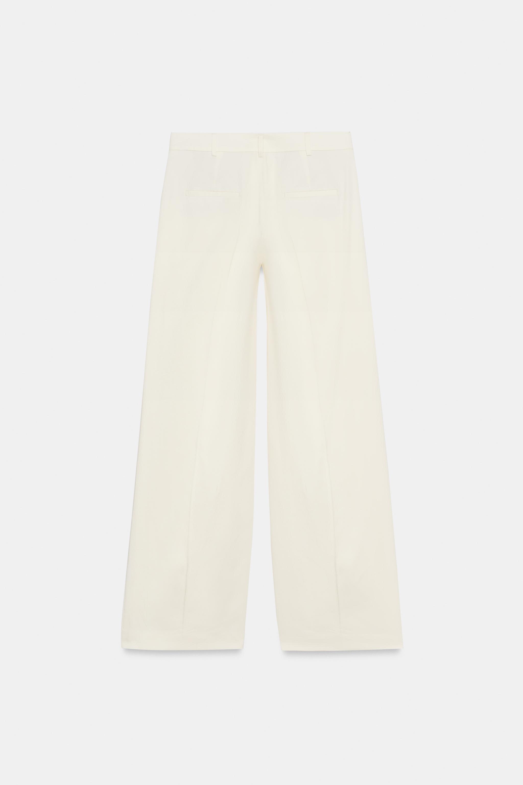 Zara ZW COLLECTION PİLİLİ GENİŞ PAÇA PANTOLON görsel 7