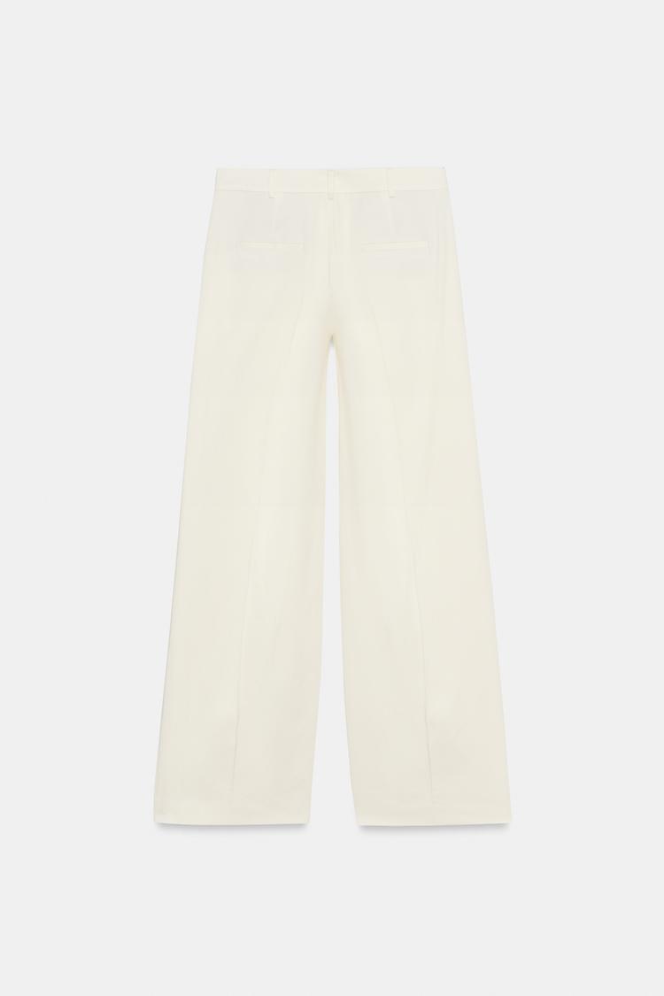PANTALÓN DE PIERNA ANCHA CON PLIEGUES COLECCIÓN ZW 3