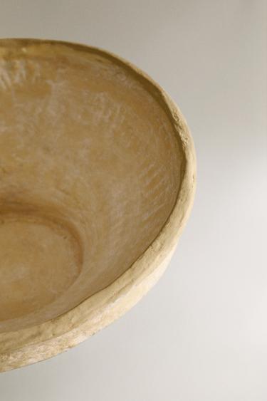 DECORATIVE PAPIER-MÂCHÉ BOWL - White by Zara - Image 2
