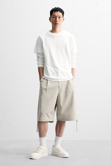 TÊNIS COM TIRAS - Branco-osso da Zara - Imagem 0