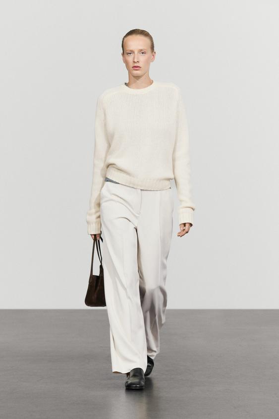 Zara 100% cashmere knit sweater - Yellow - Image 0