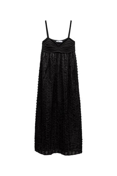 COMBINED SEQUINNED KNIT DRESS