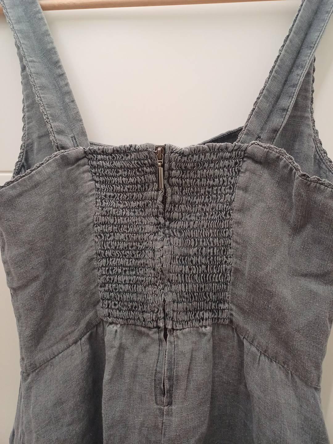 LINEN MIDI DRESS - Image 3