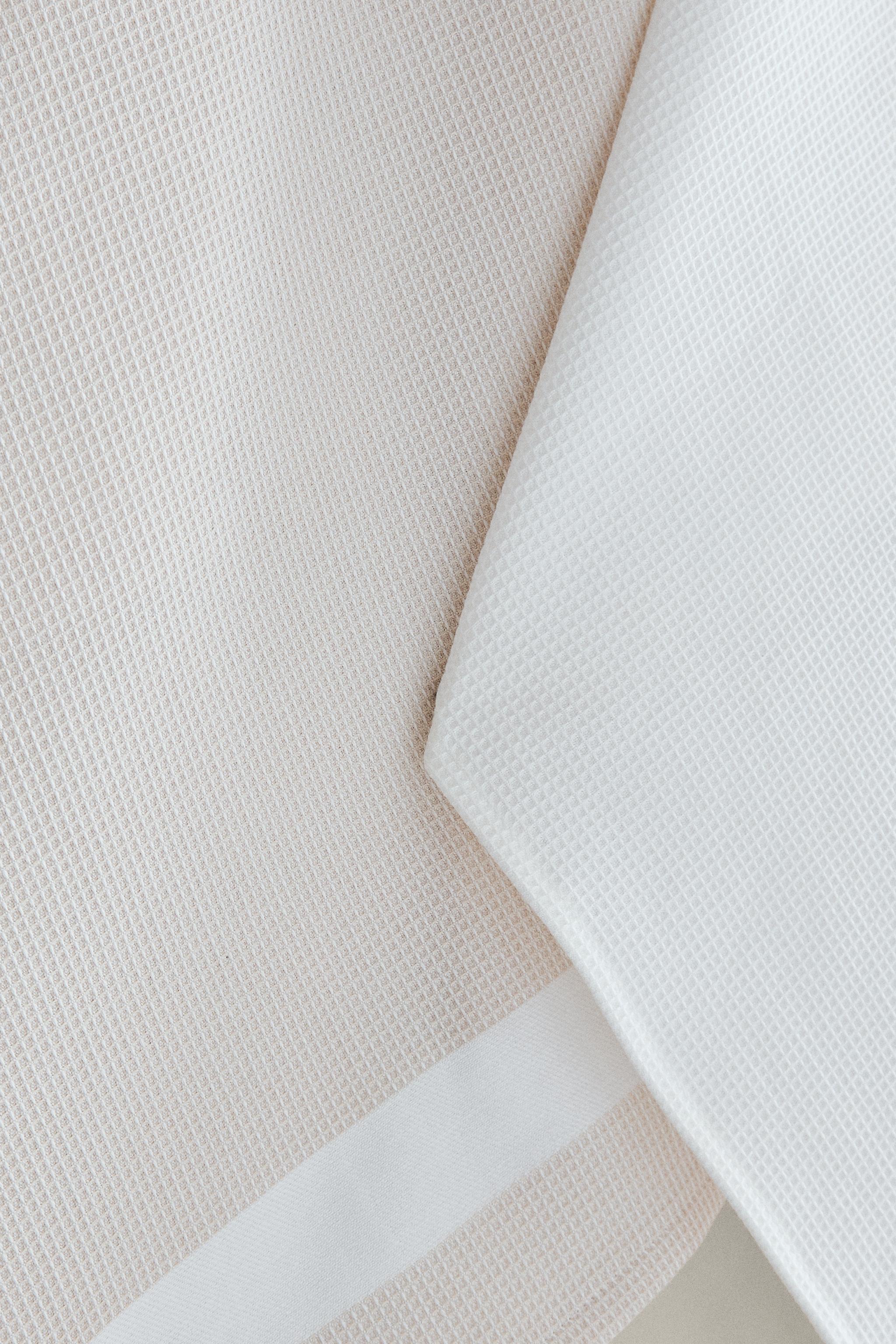 LOT TORCHONS CUISINE WAFFLE (LOT DE 2)