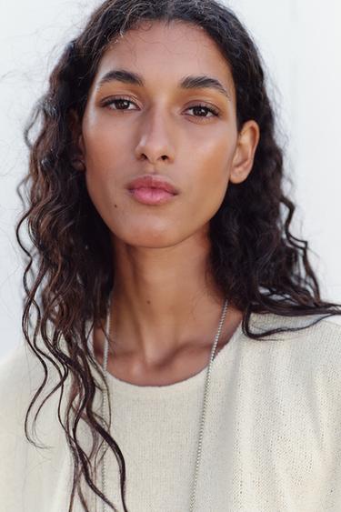 RUSTIC LAYERED T-SHIRT - Light beige by Zara - Image 2