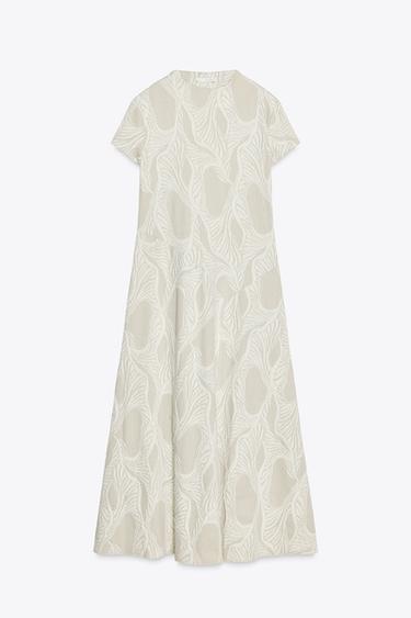 ROBE À TEXTURE - Écru / Beige de Zara - Image 4