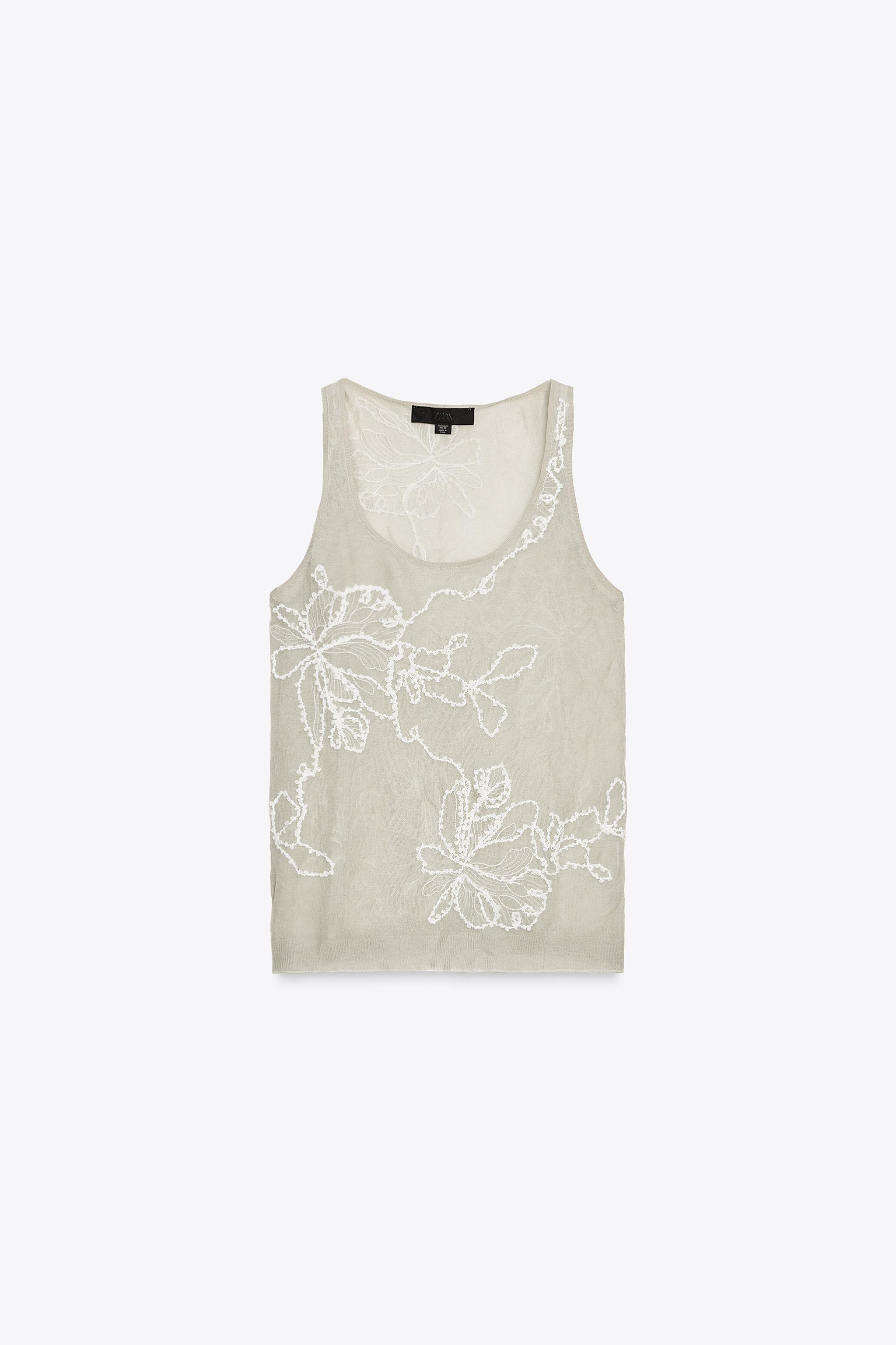TOP SEMI-TRANSPARENT EN MAILLE TEXTURÉE