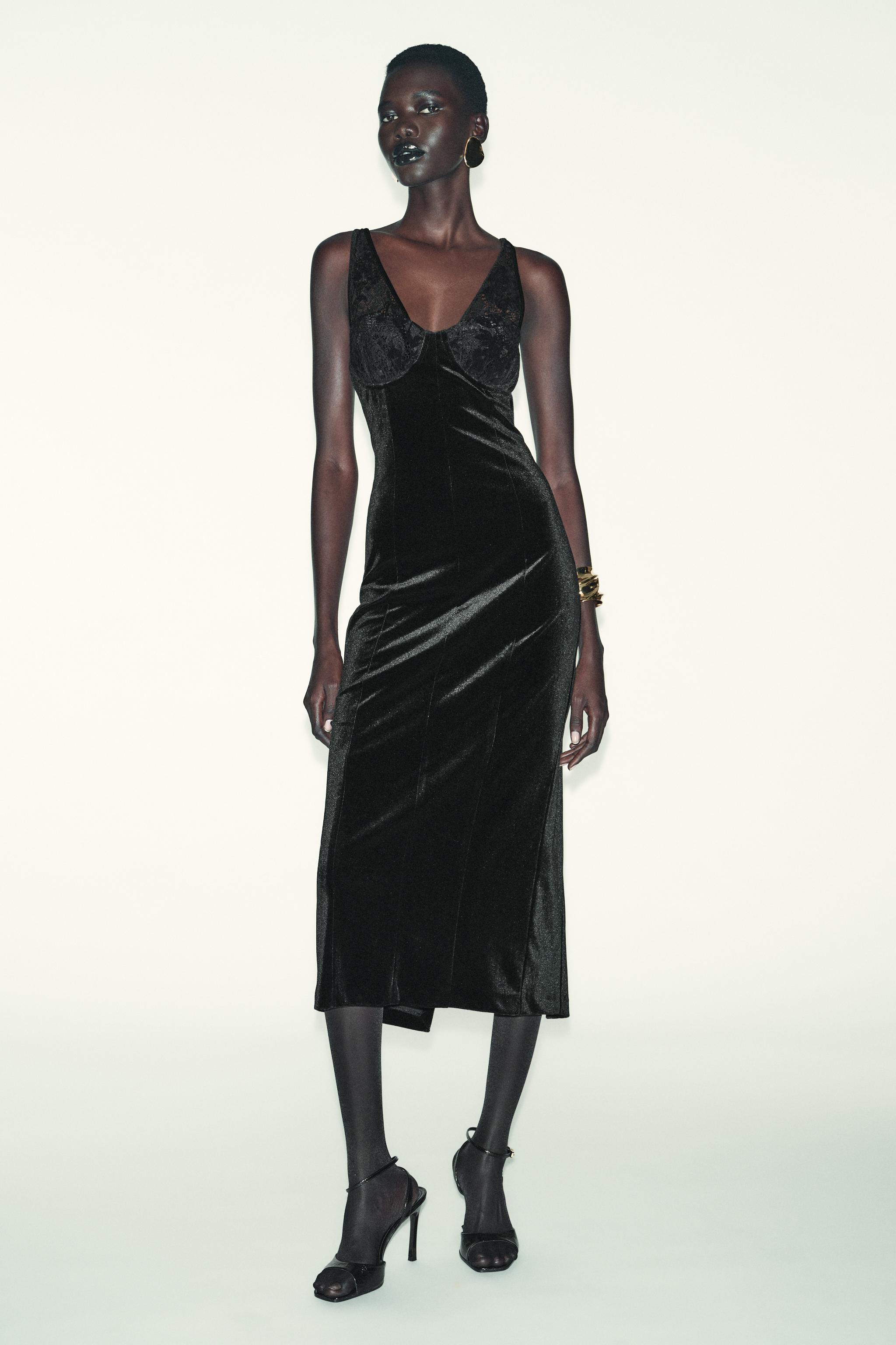 ベルベットワンピース - レディース | ZARA 日本