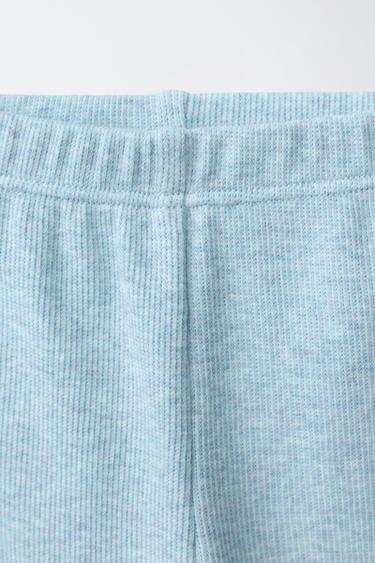 LOT DE TROIS LEGGINGS CÔTELÉS - Vert d'eau de Zara - Image 3