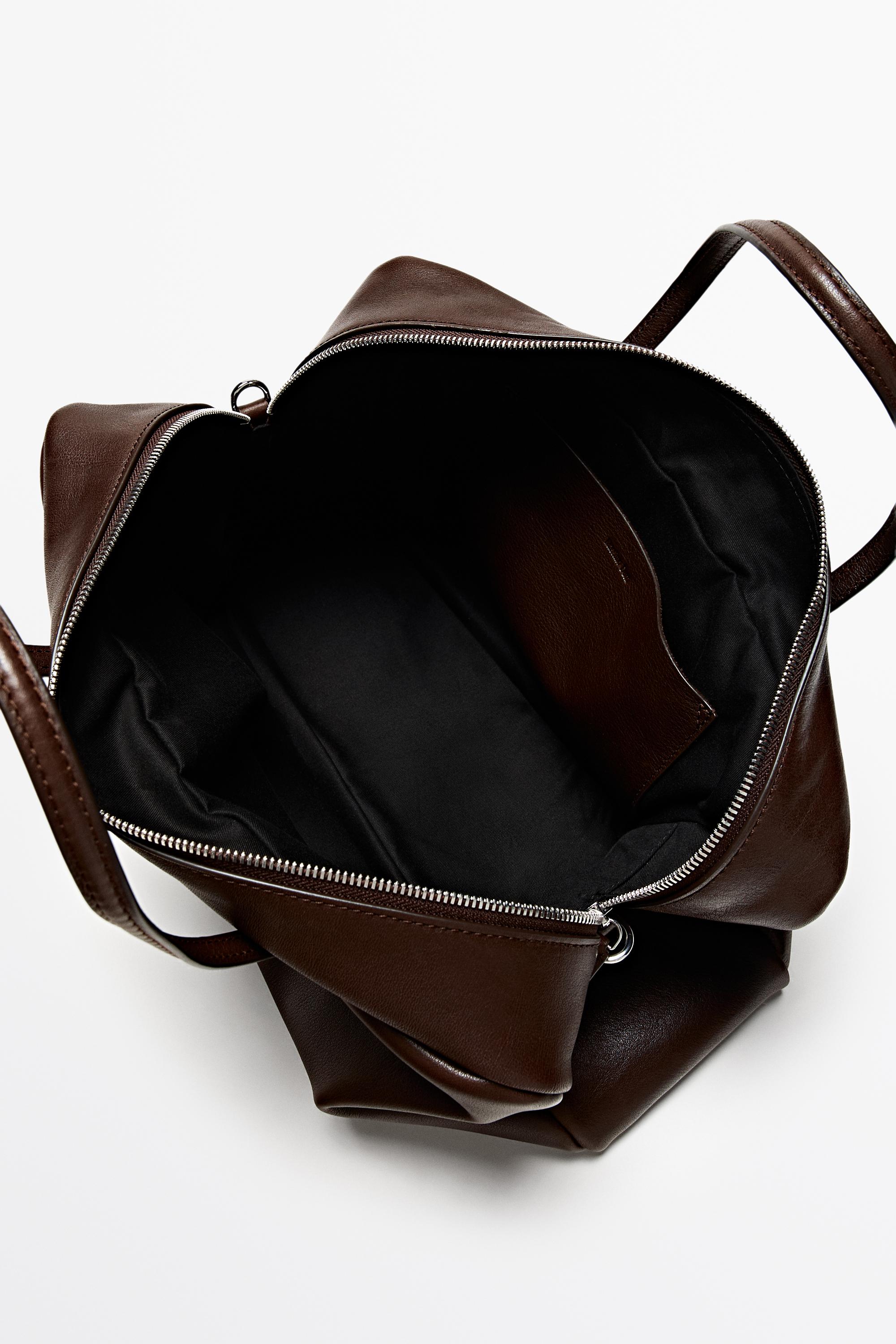 Sac duffle moyen en cuir nappa