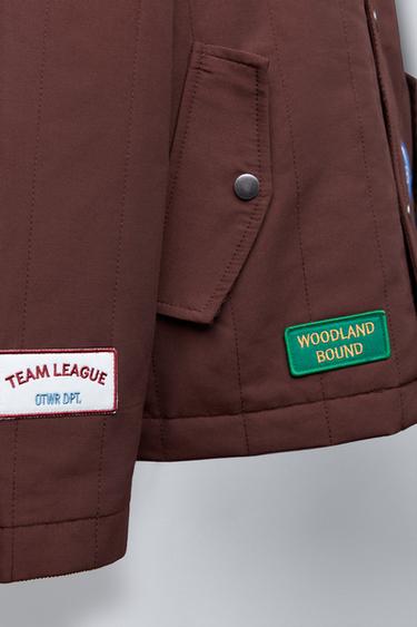 VESTE REMBOURRÉE PIÈCES - Marron de Zara - Image 6