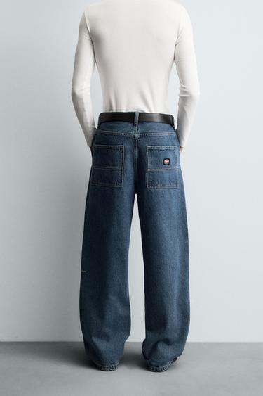 DENIM CHINO TROUSERS - Blue by Zara - Image 2