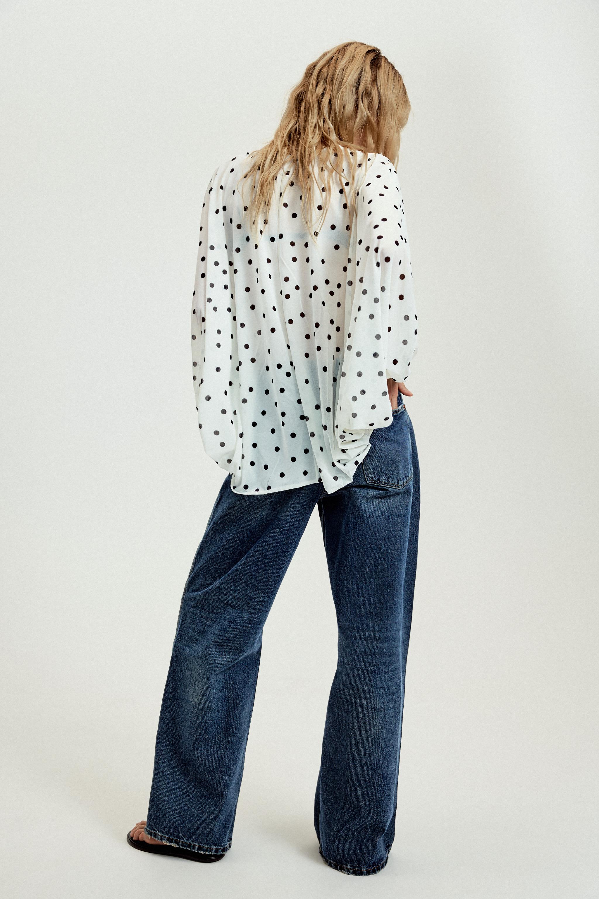 PUFF SLEEVE CREPE TOP - thumbnail 5
