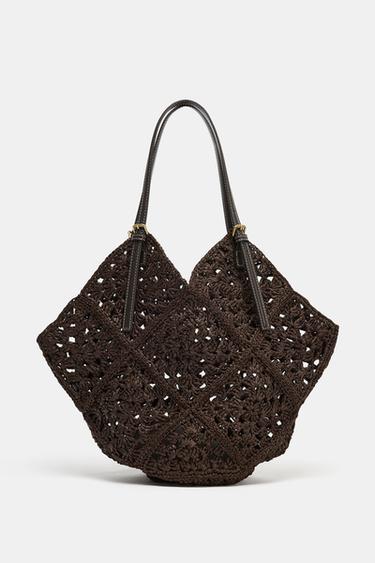 RAFFIA TOTE BAG - Brown by Zara