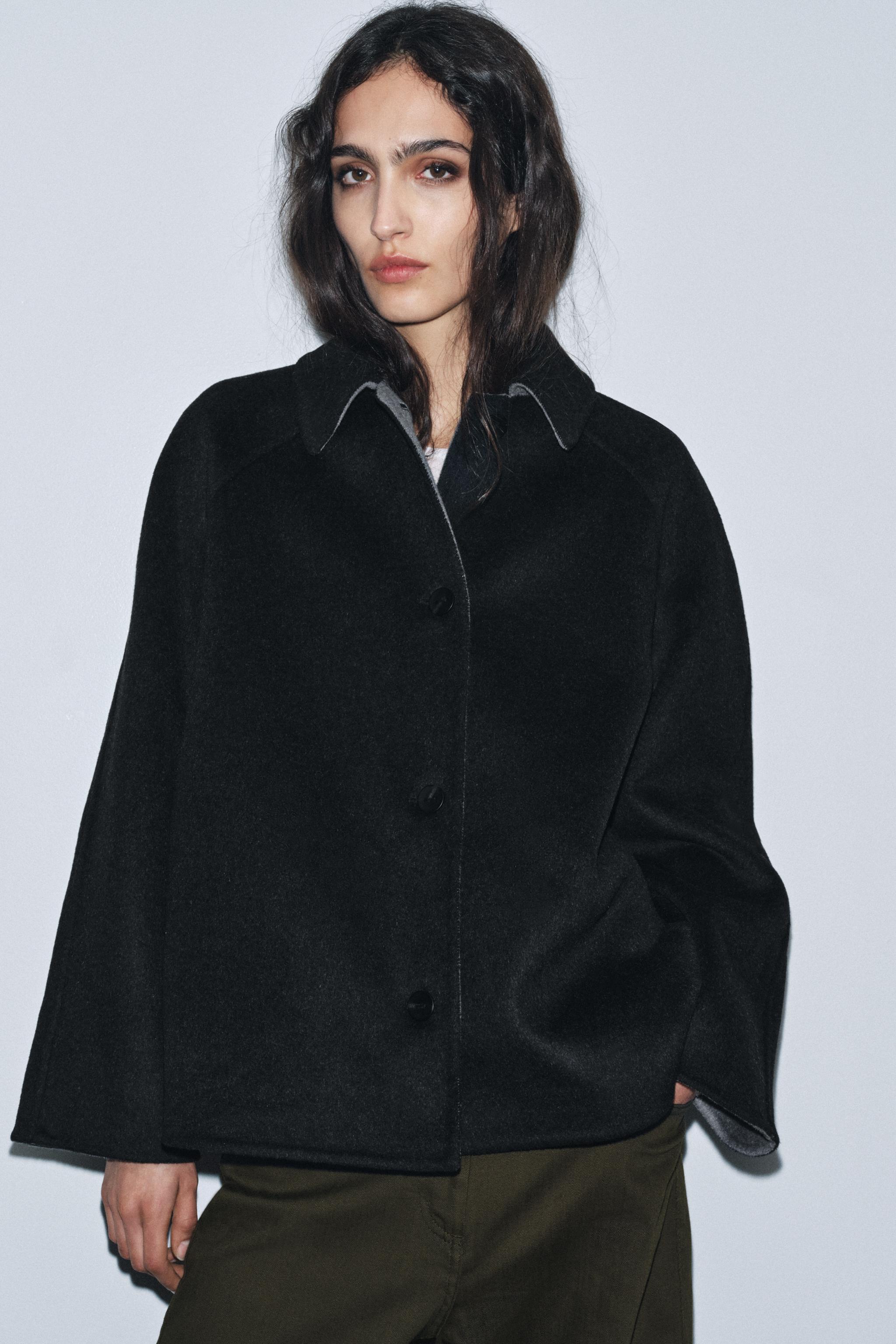 WOOL BLEND JACKET ZW COLLECTION